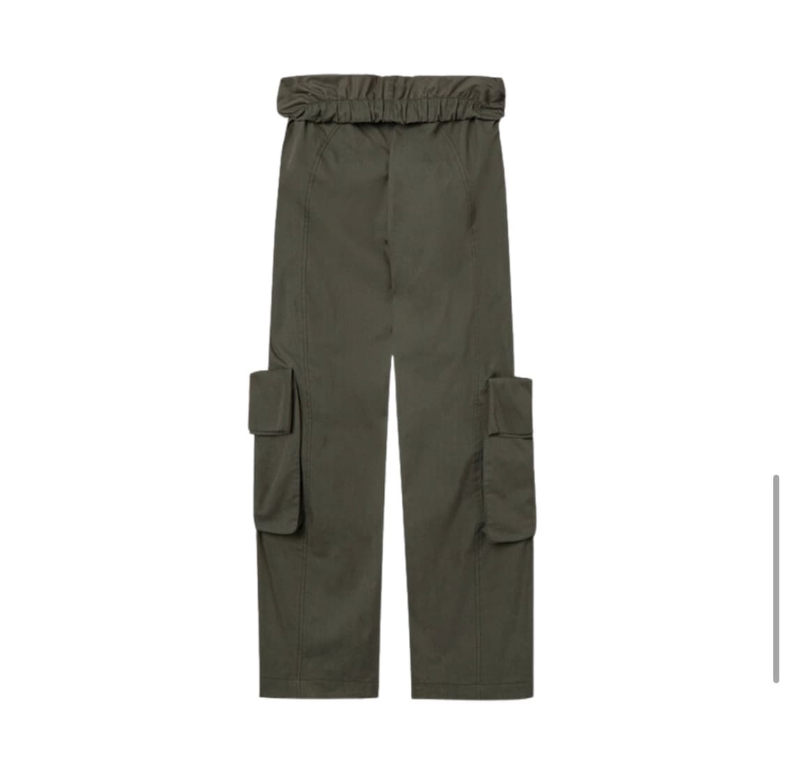 rolled waist cargo pants, khaki 상품이미지5