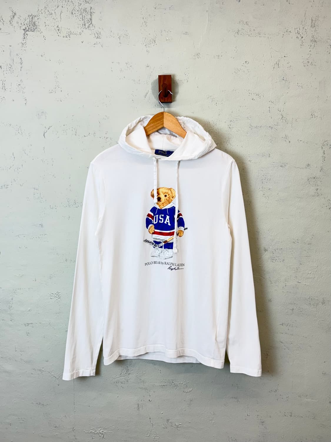 폴로랄프로렌 베어 긴팔 후드티 아이보리 상품이미지1