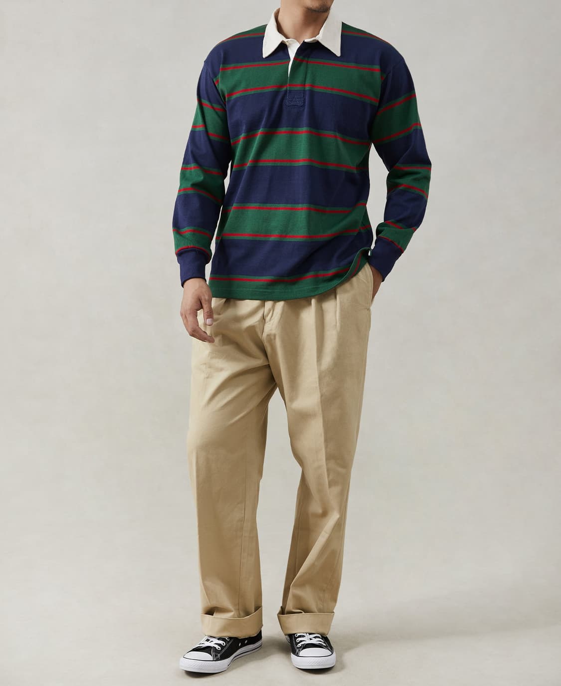 [새상품] 브론슨 스트라이프 럭비 티셔츠 상품이미지3