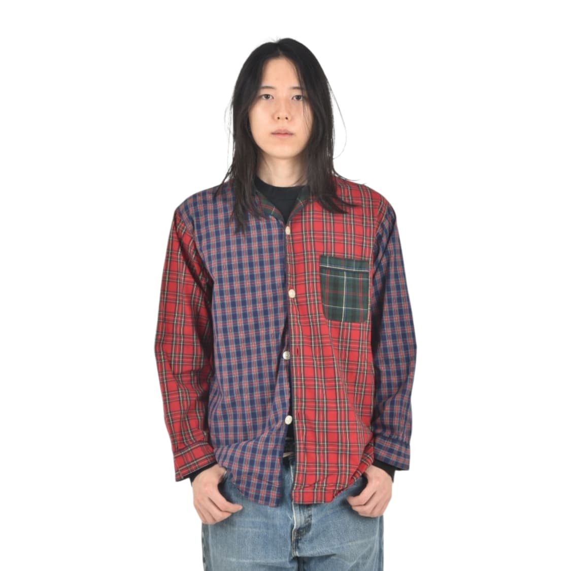 브룩스브라더스 파자마 체크 셔츠 M 상품이미지1