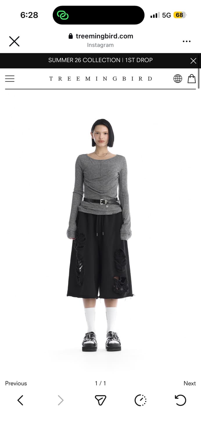 트리밍버드 롱슬리브 티셔츠 상품이미지1