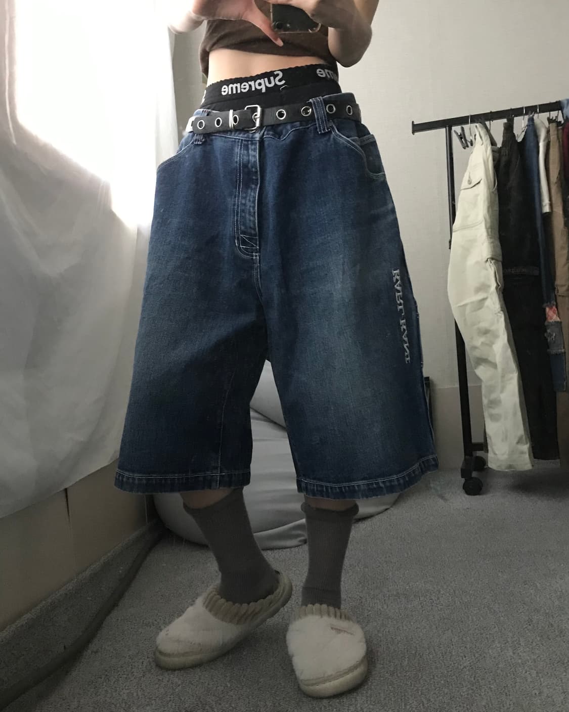 칼카니 00s 데님버뮤다팬츠 상품이미지1