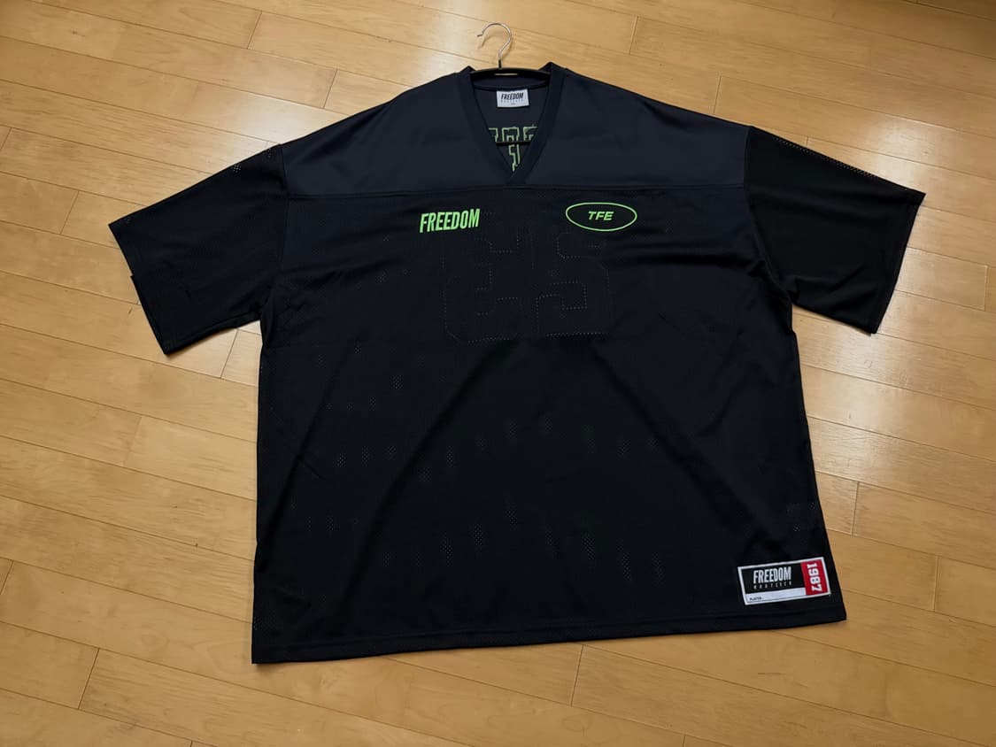 [프리덤] 트포이 메쉬 럭비 져지 (블랙) 상품이미지1