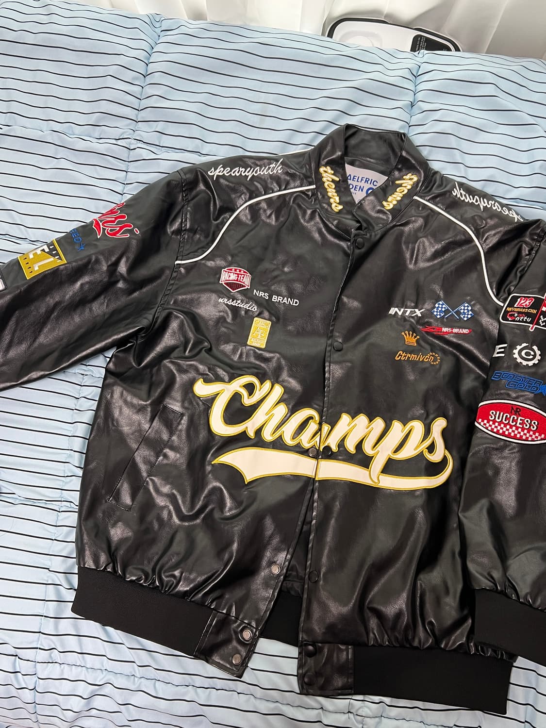 Aelfric Eden 레이싱 가죽 자켓 상품이미지5