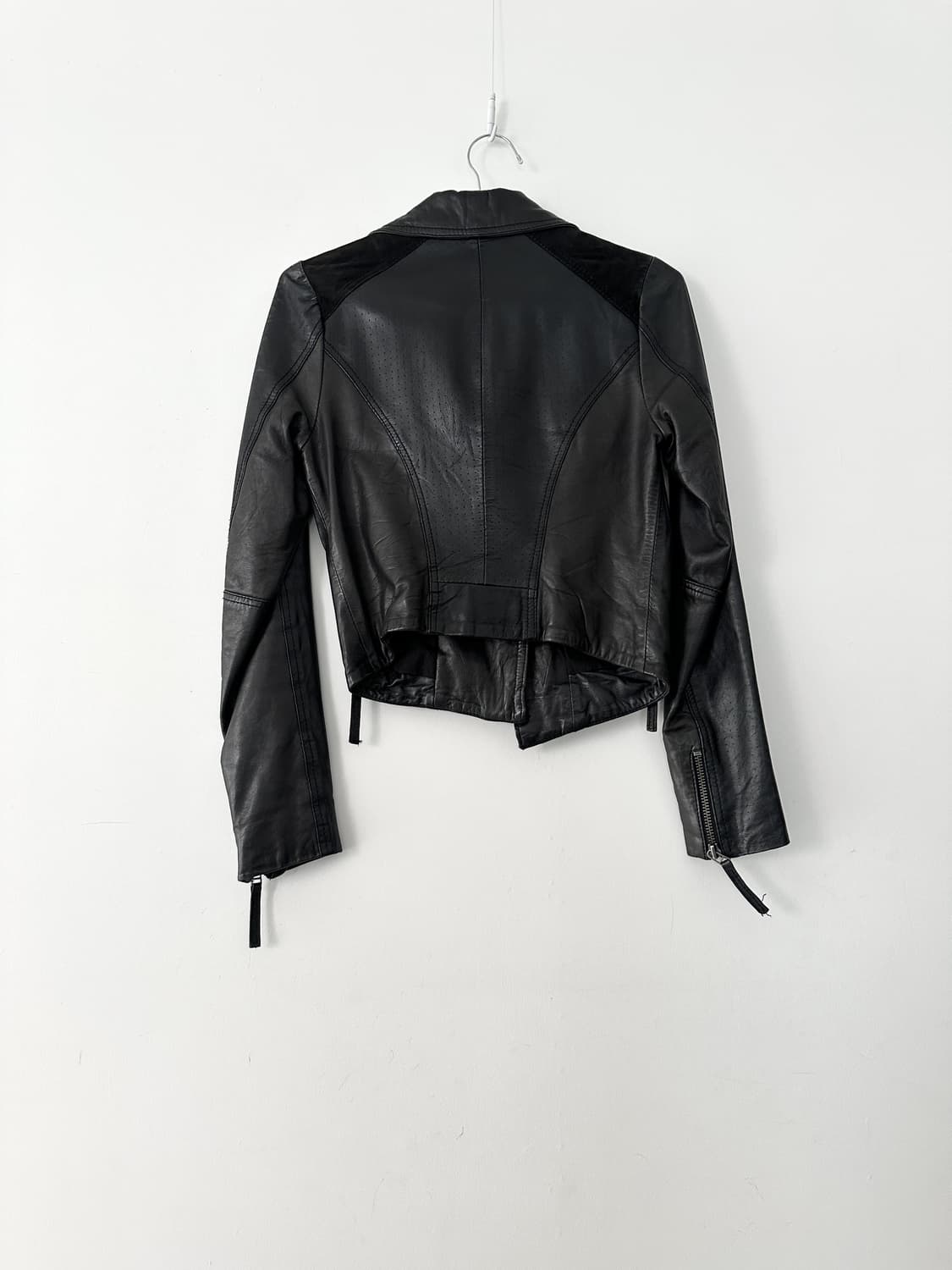 TOP SHOP PETITE Dual mix leather jacket  상품이미지4