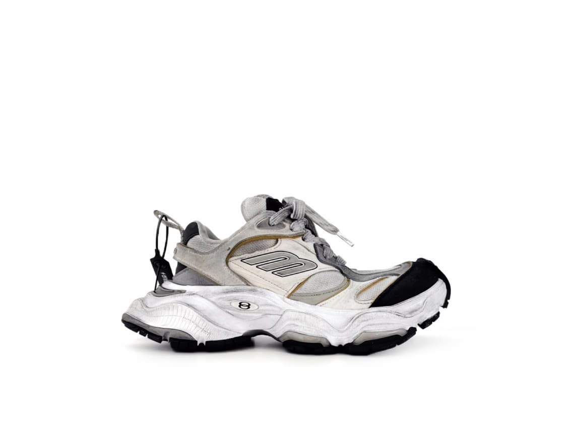 [35] Balenciaga 발렌시아가 여성 카고 스니커즈 화이트 그레이 상품이미지2