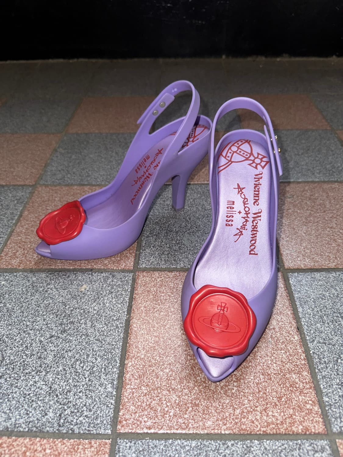 vivienne westwood X melissa purple heel 상품이미지2