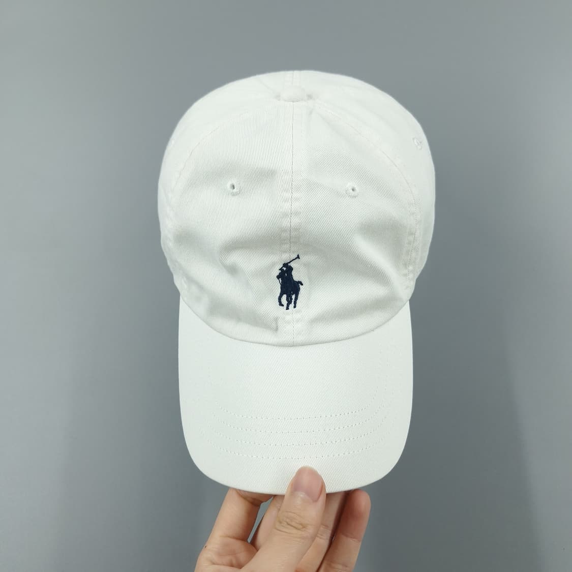 폴로랄프로렌 화이트 네이비포니 6패널 코튼 야구모자 볼캡 모자 FREE 상품이미지4