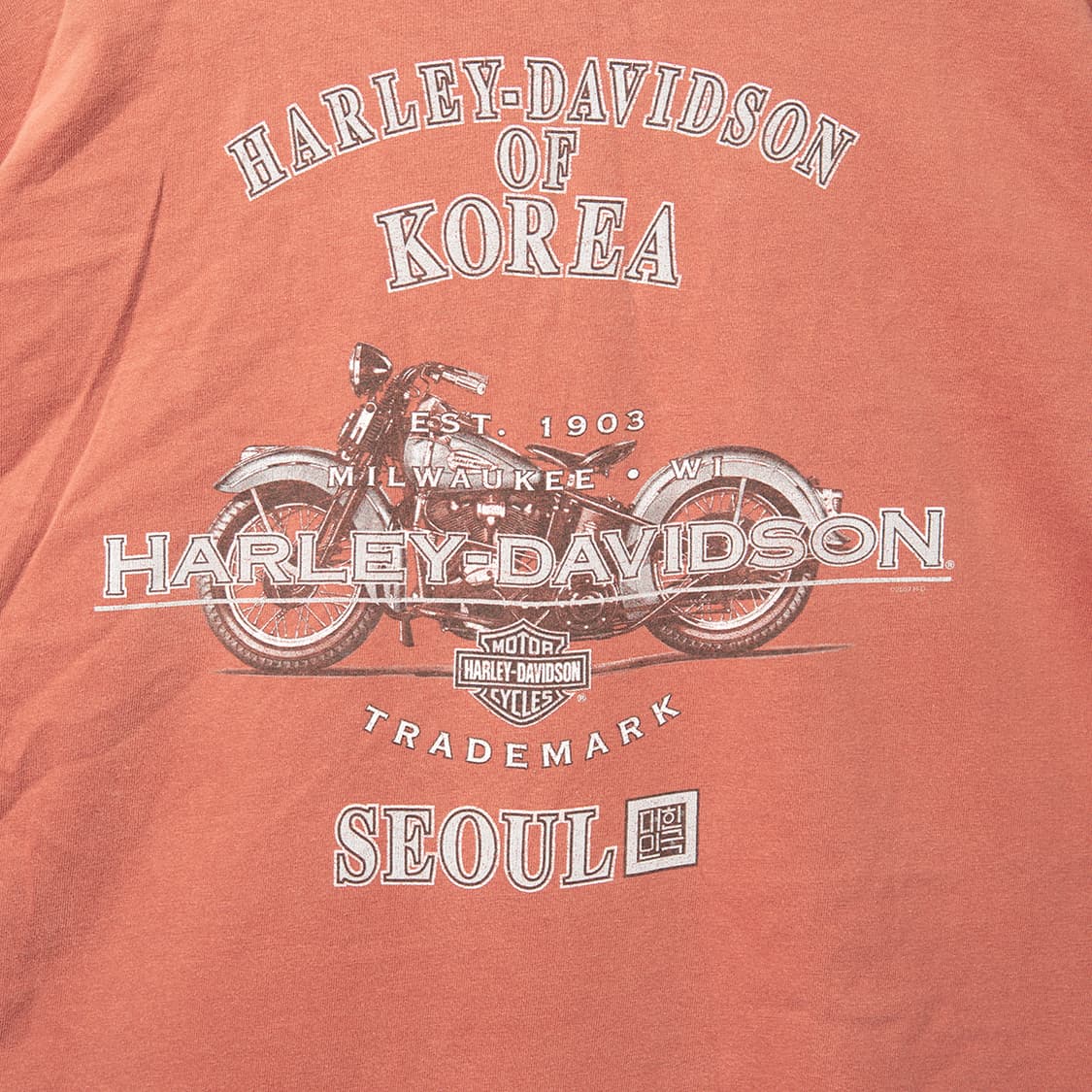 [110] 00s 할리데이비슨 USA메이드 코리아 별주 반팔 티셔츠  상품이미지5