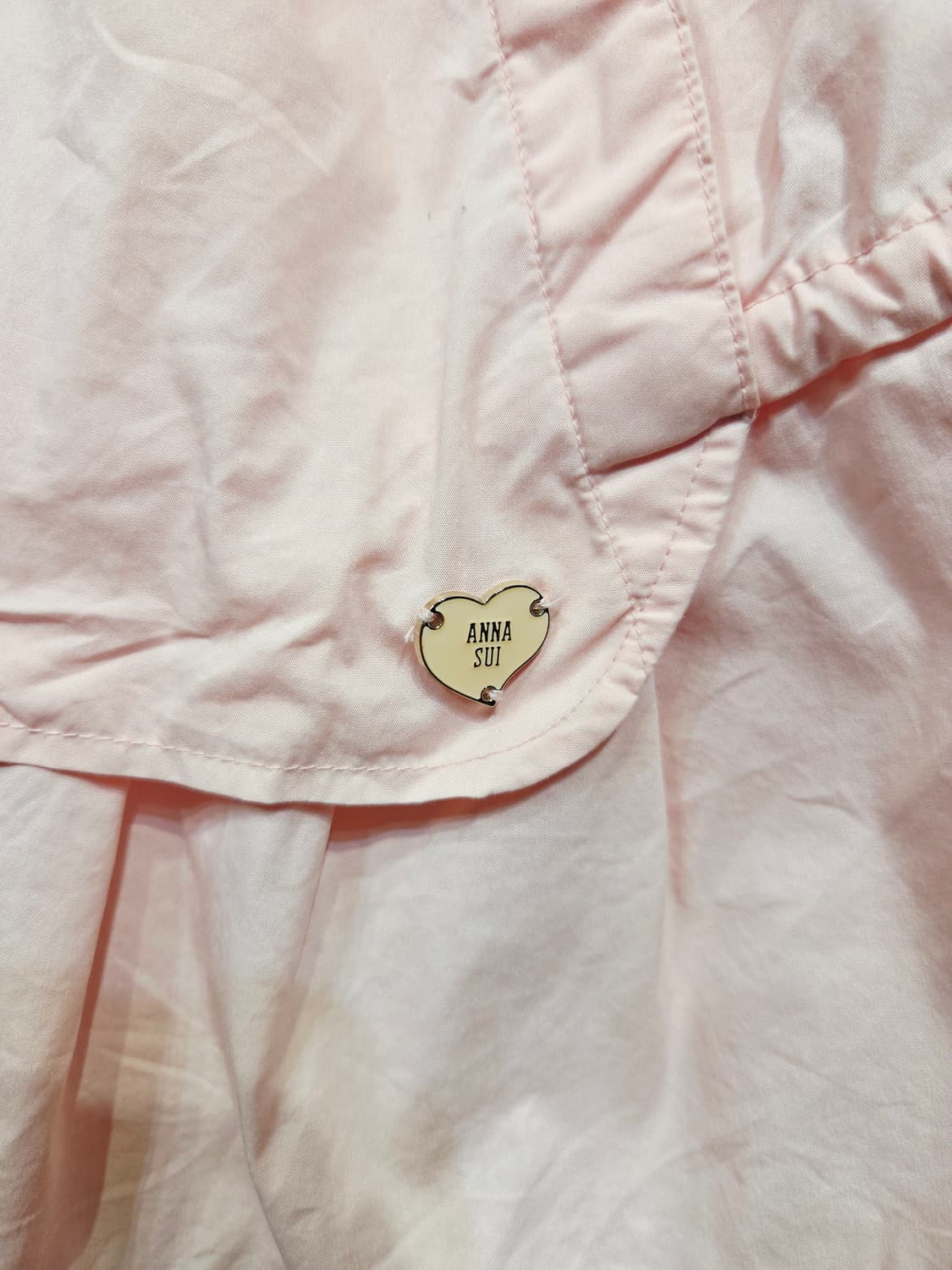 ANNA SUI 안나수이 핑크 셔링 밴딩 집업 자켓 상품이미지5