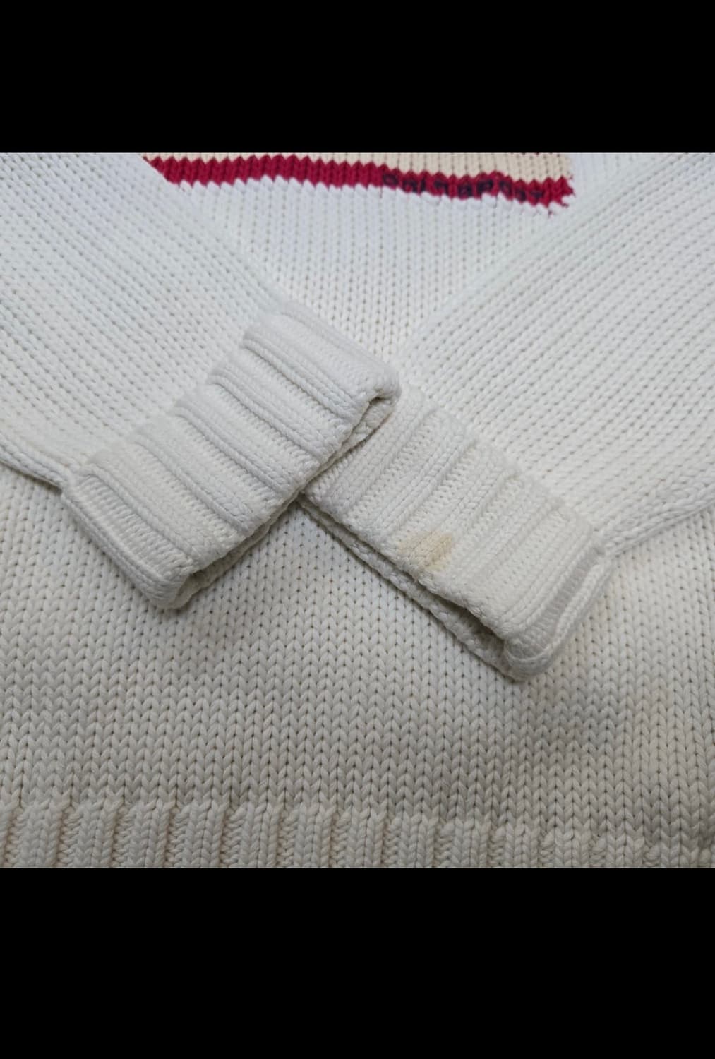 폴로랄프로렌 90s 성조기 니트 크림 S 상품이미지4