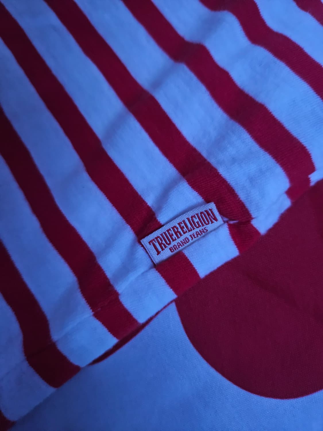 트루릴리전 레드 스트라이프 티셔츠 상품이미지4
