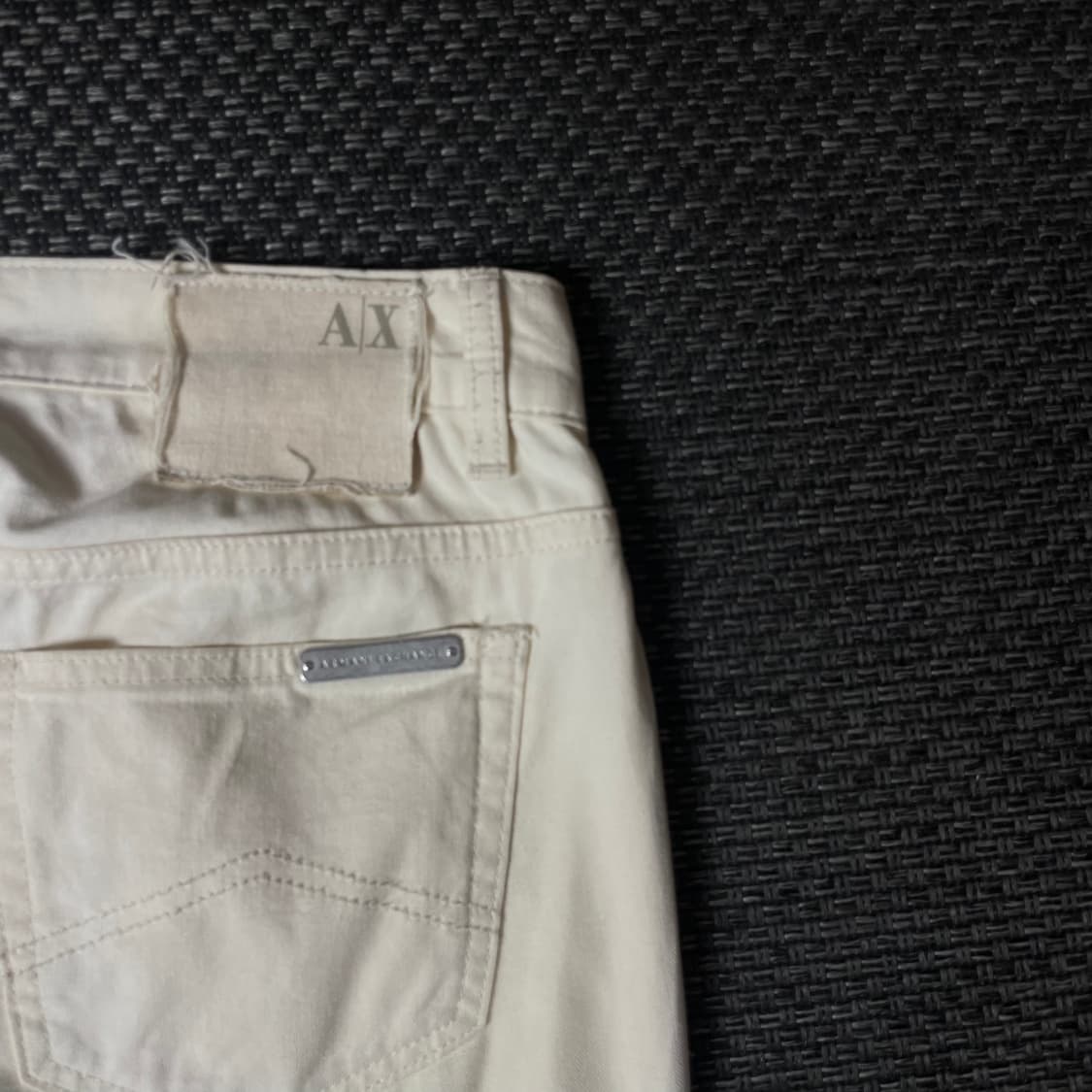 (31) 아르마니 익스체인지 아이보리 코튼 팬츠 상품이미지8