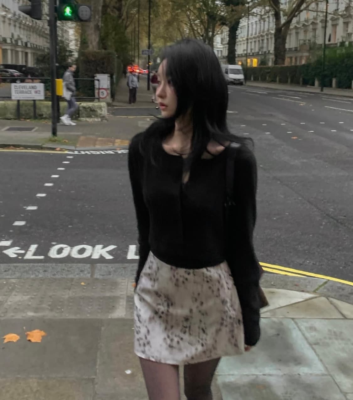 레터앤 호피 레오파드 미니 스커트s 상품이미지3