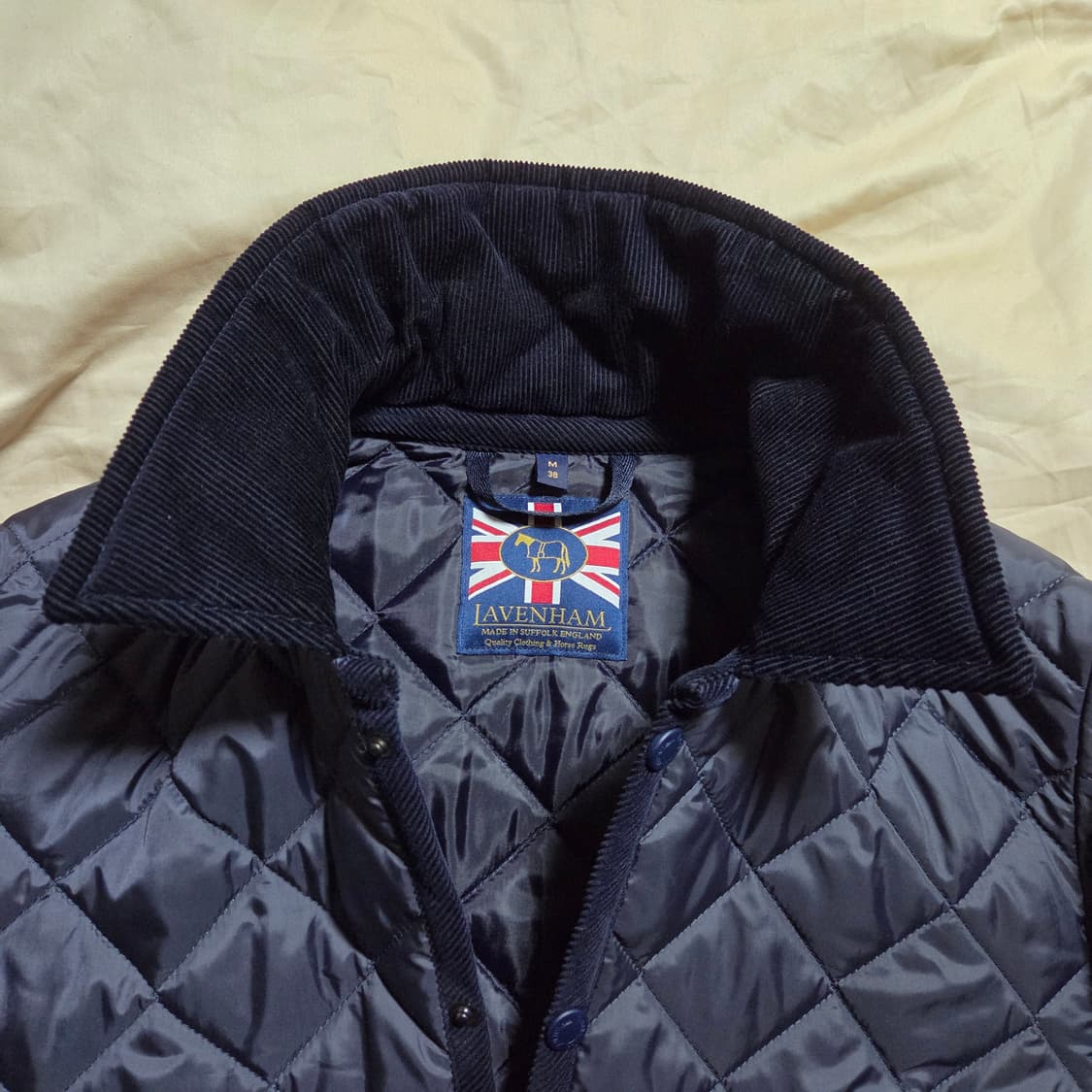 [M(38)] 라벤햄 레이돈 퀼팅자켓 네이비 / 퀄팅 상품이미지7
