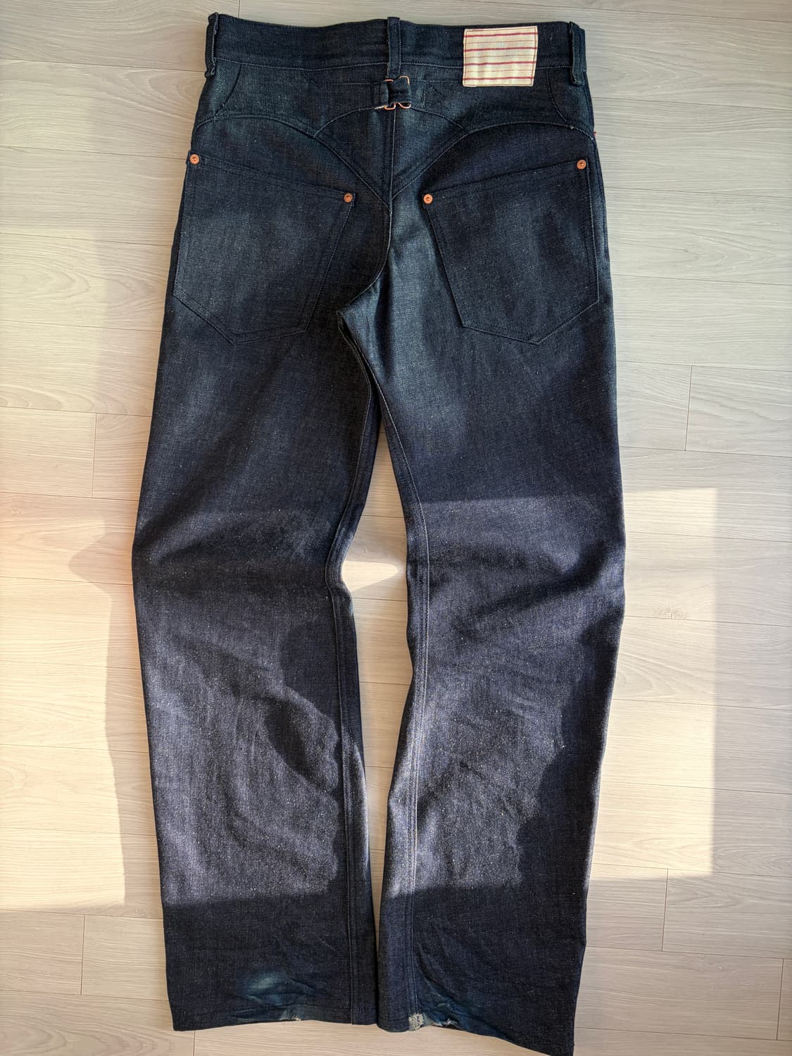 aurora raw denim pants 핸드메이드 리지드 상품이미지2