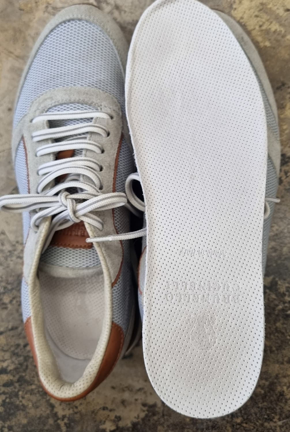 브루넬로 쿠치넬리 마테오(Matteo) 스웨이드 메쉬 스니커즈 상품이미지5