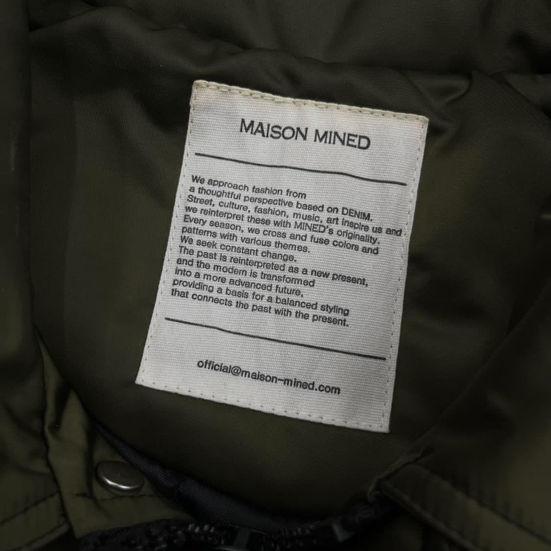 메종미네드 ma-1 올리브카키 봄버 자켓 상품이미지7