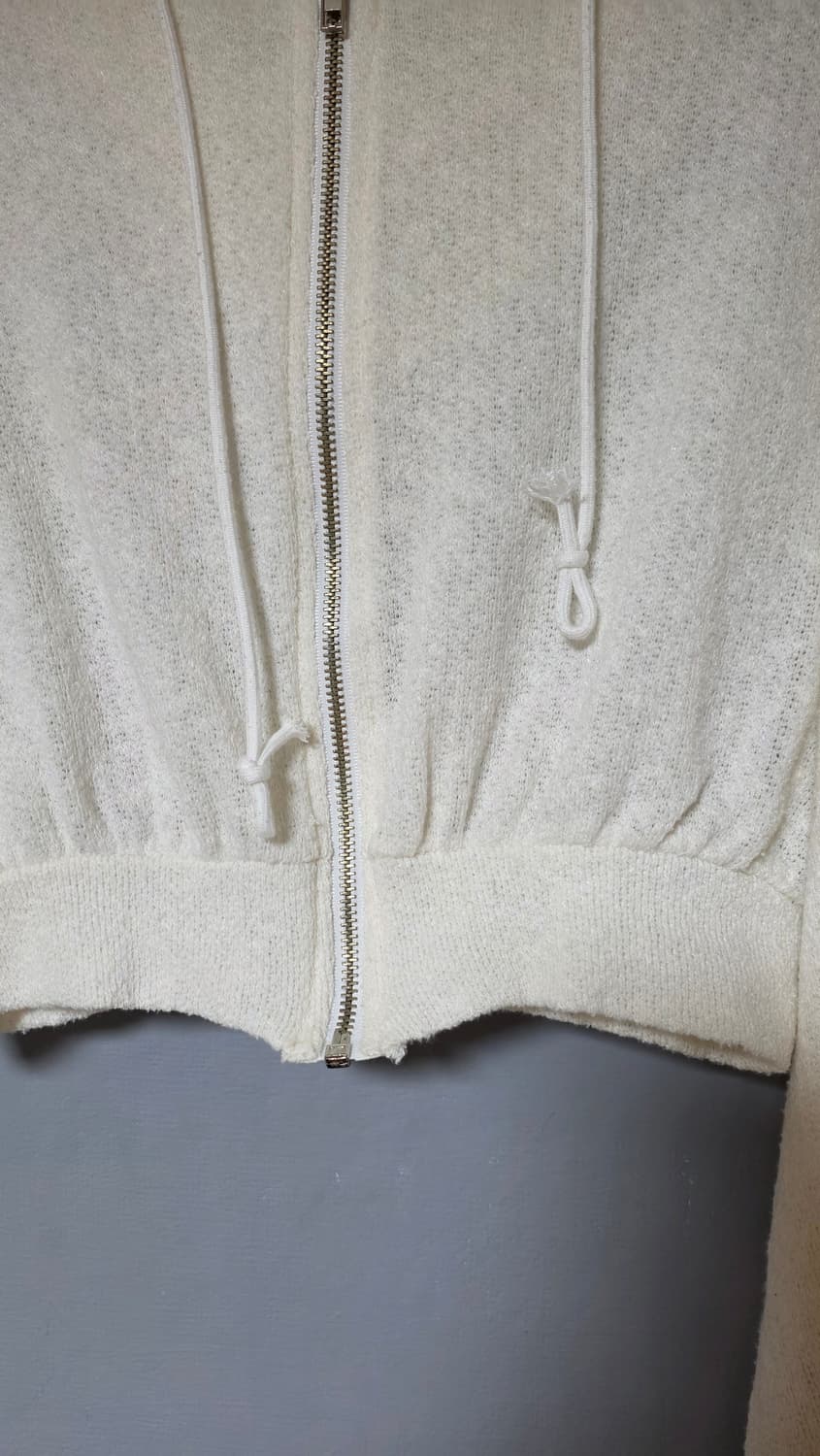 빈티지 크롭 니트 후드집업 상품이미지4