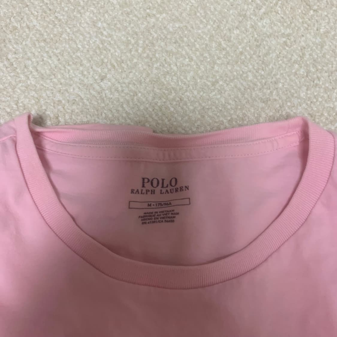 폴로 랄프로렌 핑크 라운드 반팔티셔츠 100 상품이미지2