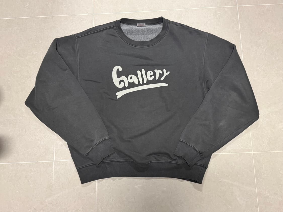 1011갤러리 웨이브 로고 그래픽 스웻셔츠 상품이미지1