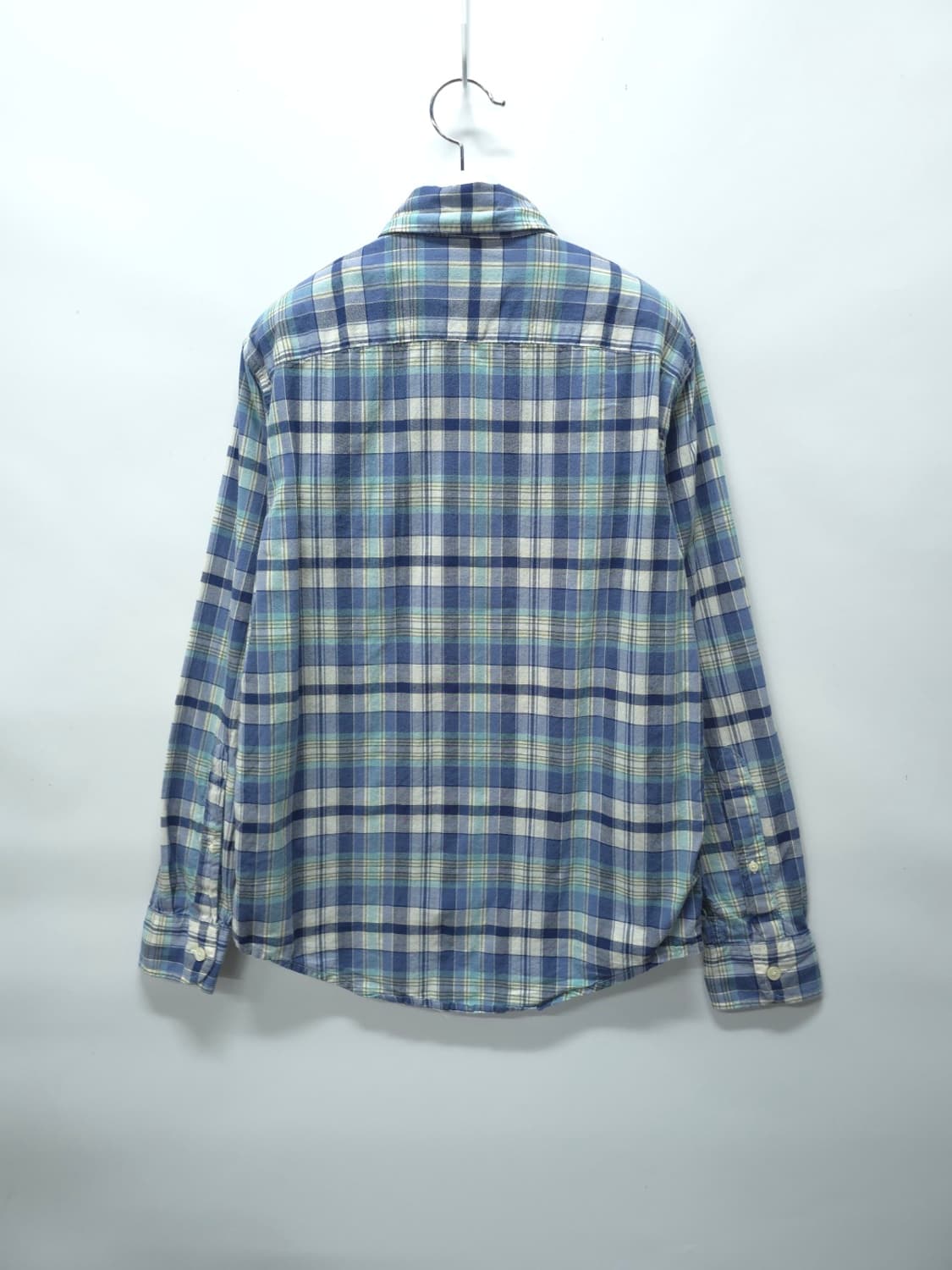 아베크롬비 남성 블루 체크 남방 봄가을 셔츠(95) 상품이미지6