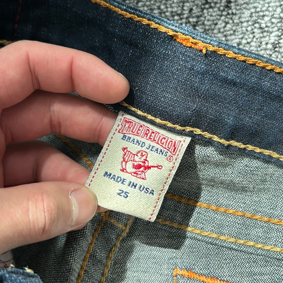 트루릴리젼 로우라이즈 세미부츠컷 데님 팬츠 상품이미지6