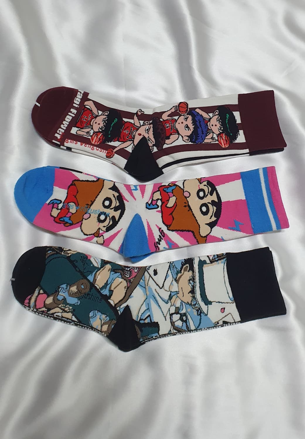 핑크블루 레드와인  농구 귀요미 양말 상품이미지1