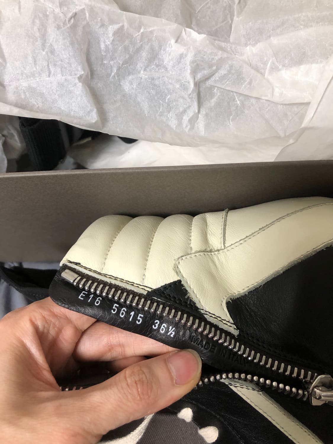 릭오웬스 16SS CYCLOPS 지오바스켓 모노크롬 LPO 36.5  상품이미지6