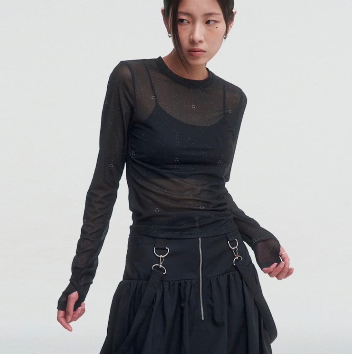 뚜오미오 그래픽 메쉬 롱슬리브 상품이미지3