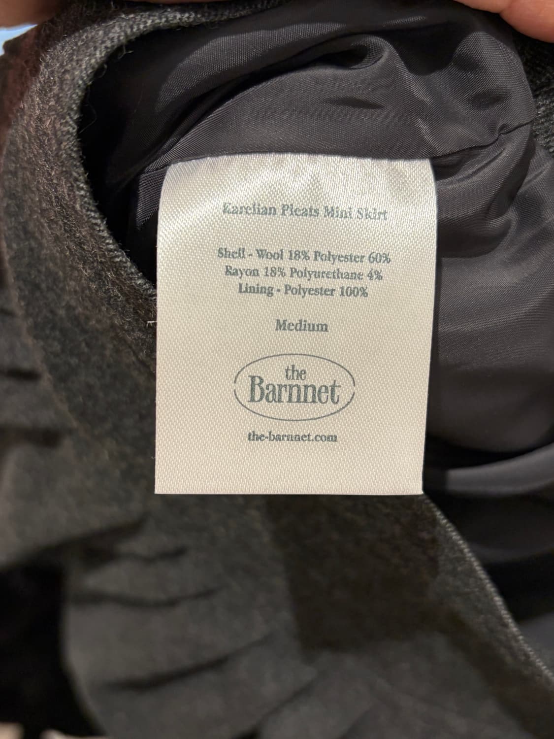 더바넷 울 플리츠 스커트 상품이미지4