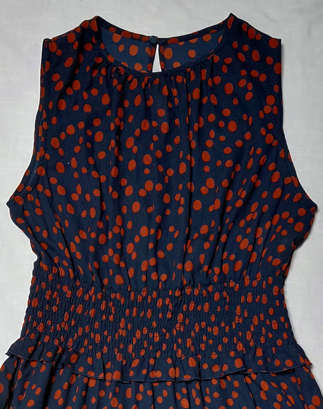 [정품] Mila Owen 도트 티어드 셔링 롱 원피스 (Size 0) 상품이미지3