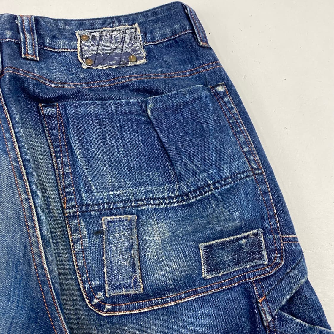 디젤 패치워크 와이드 데님 진 (34) 상품이미지8