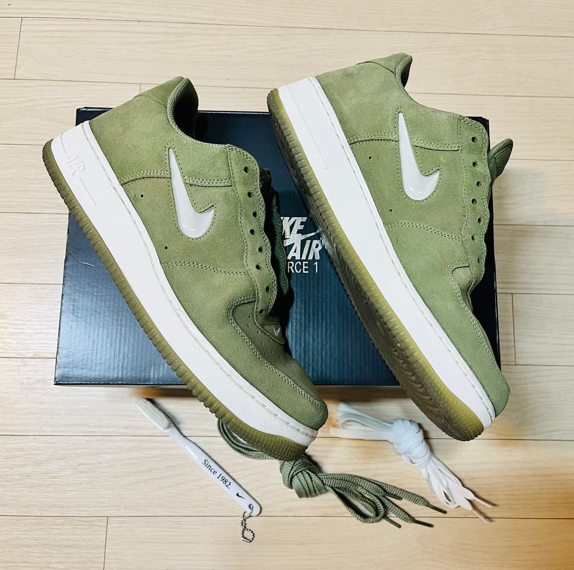 나이키 에어포스 280 사이즈 누벅 그린 중고. 세무 스웨이드 상품이미지5