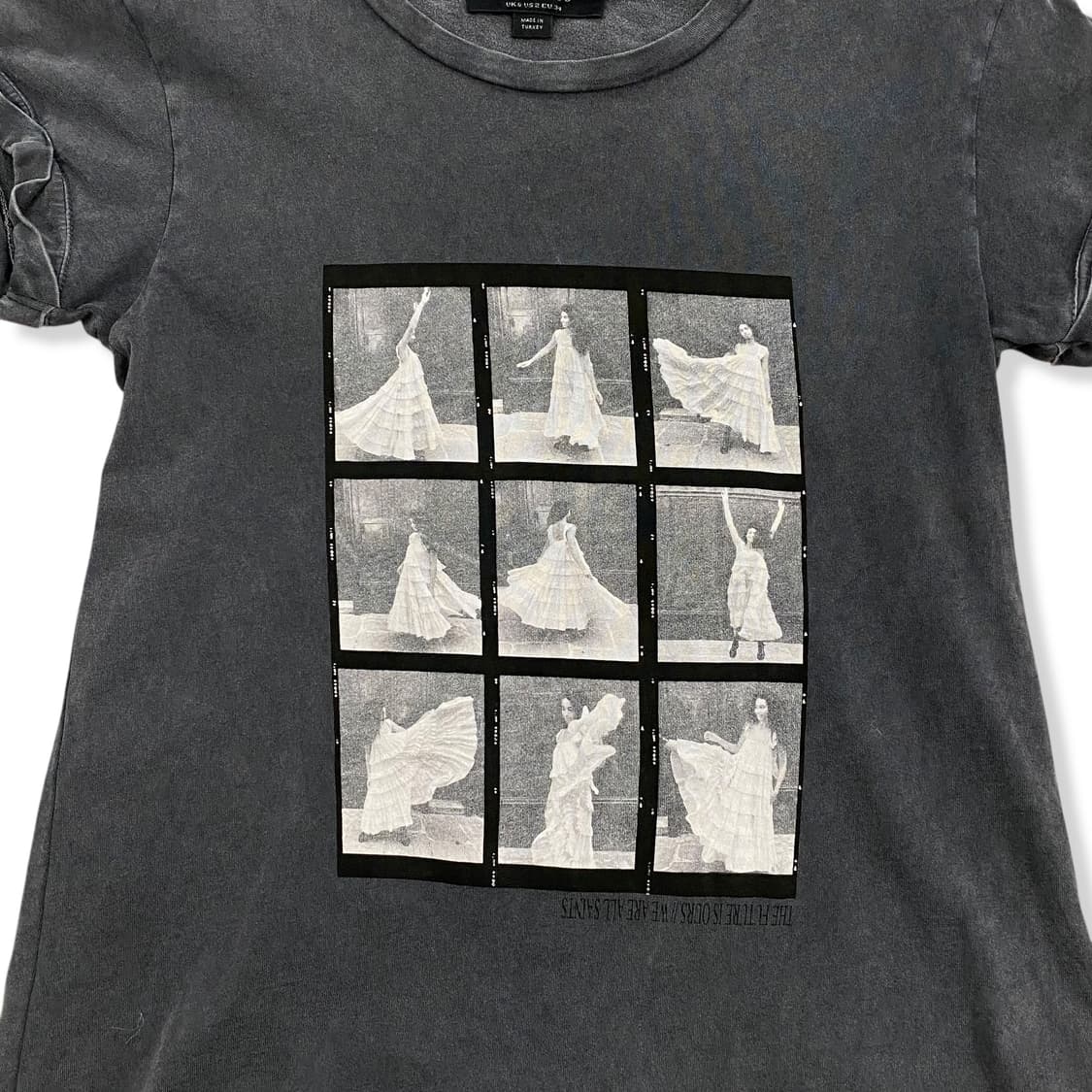 AllSaints, Ballet Charcoal Cotton Tshirt 상품이미지4