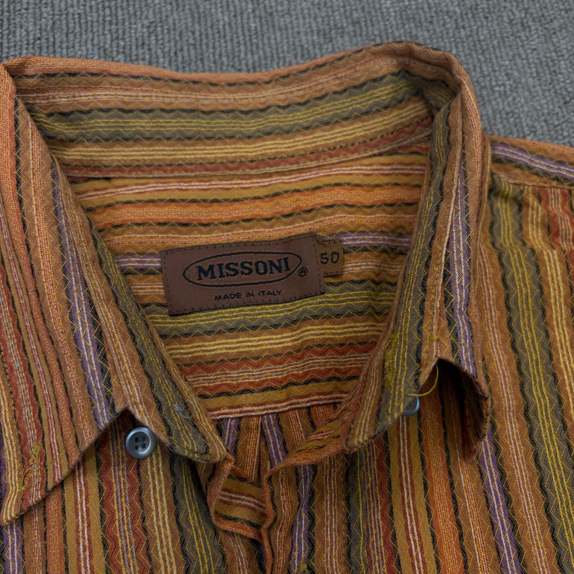 missoni made in italy 미쏘니 빈티지 반팔 셔츠 50 상품이미지2
