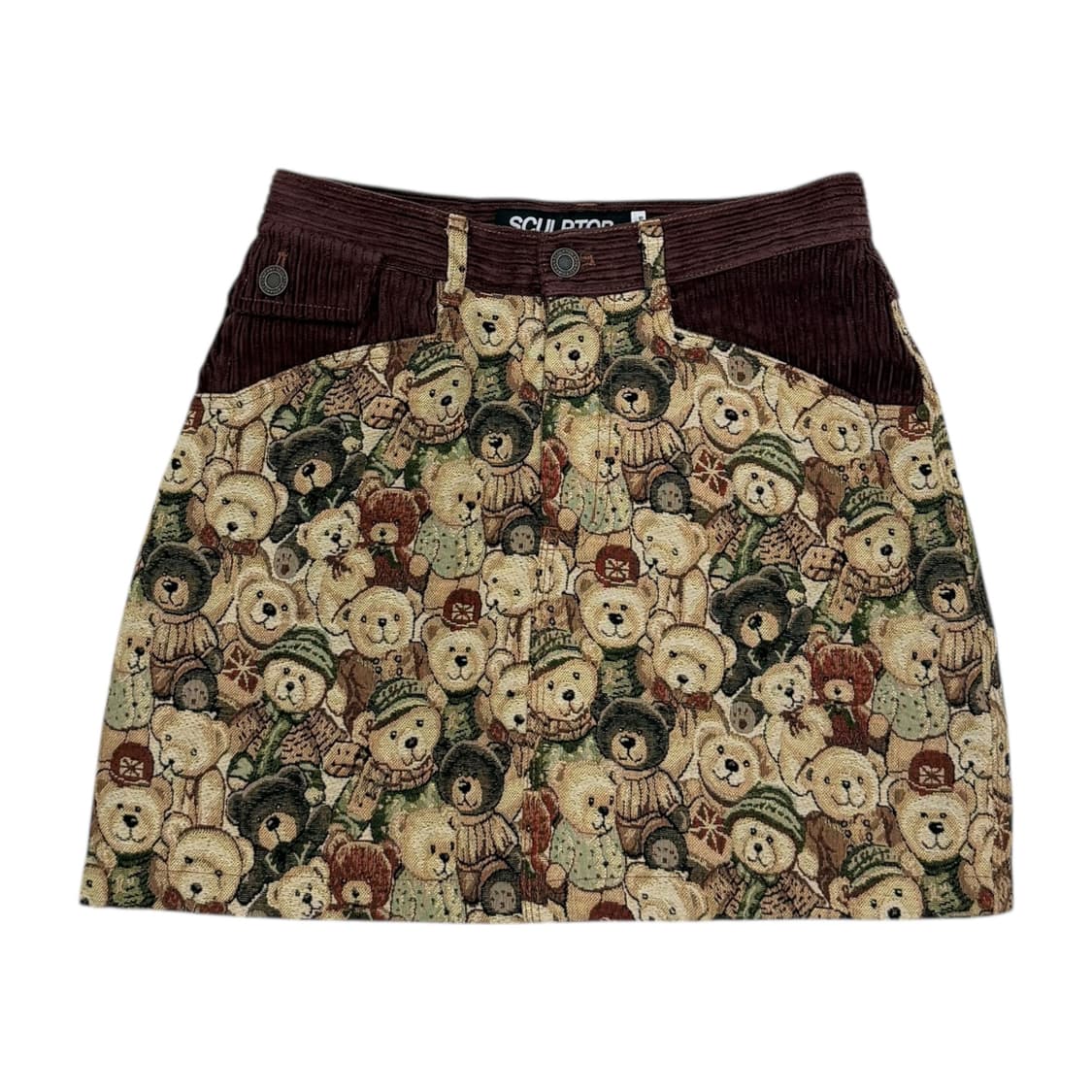 스컬프터 곰돌이 테디베어 프렌즈 카펫 리버서블 양면 자켓 M 상품이미지7