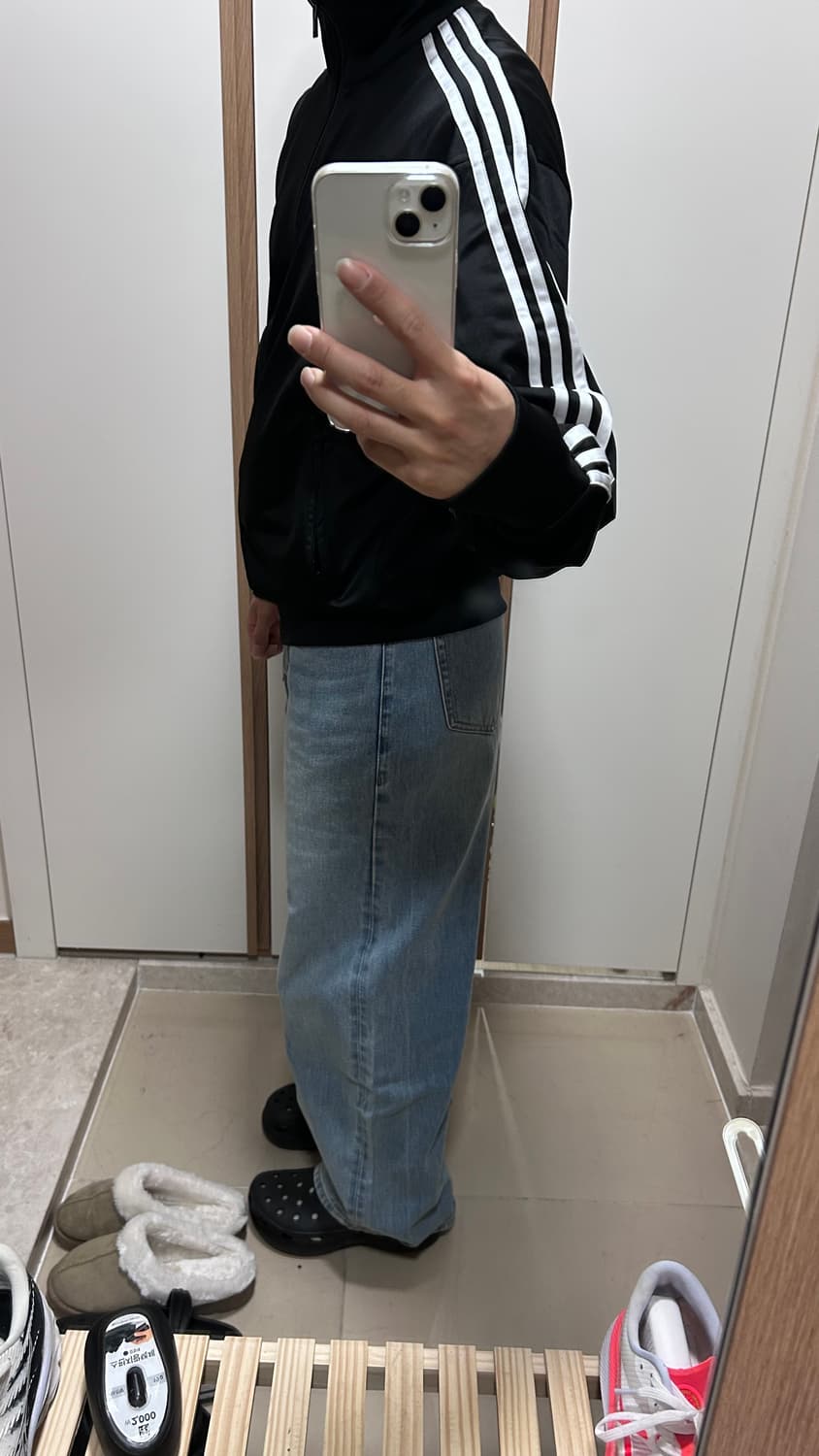 무신사 스탠다드 와이드 데님 라이트 인디고 상품이미지3