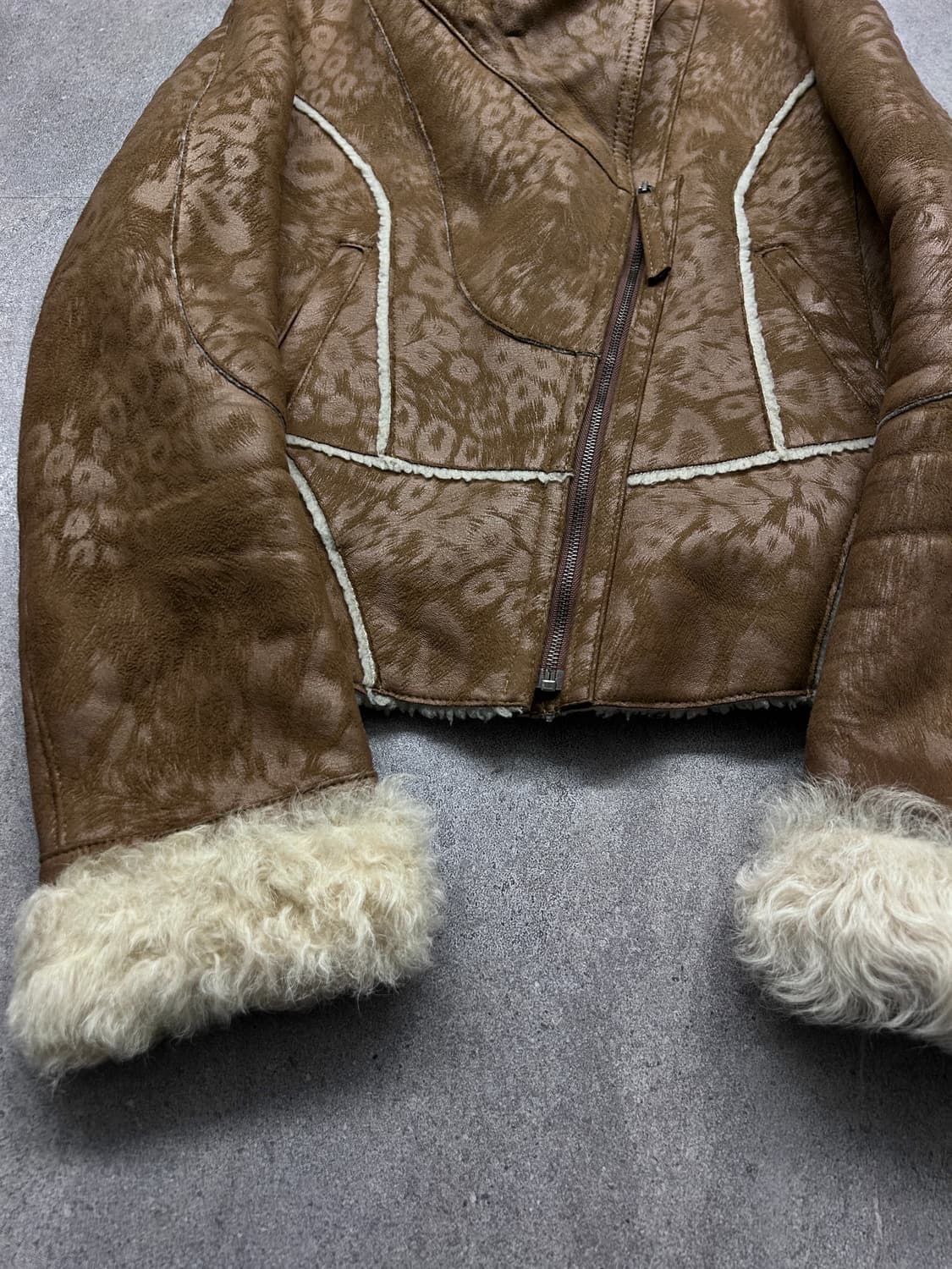 LEWE 레오파드 시어링 자켓 상품이미지5