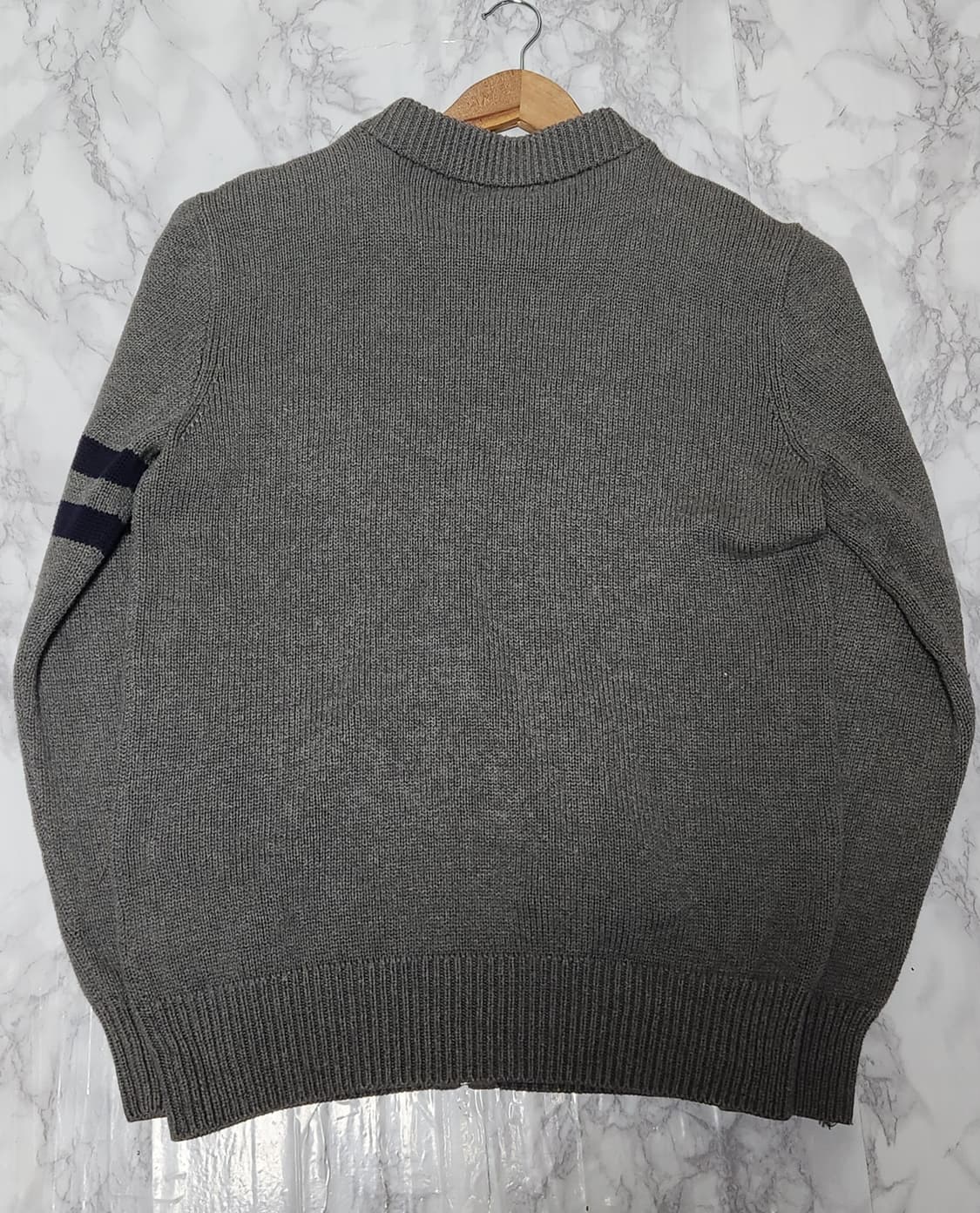 L 폴로 랄프로렌 빅포니 그레이 니트 집업 자켓 상품이미지4