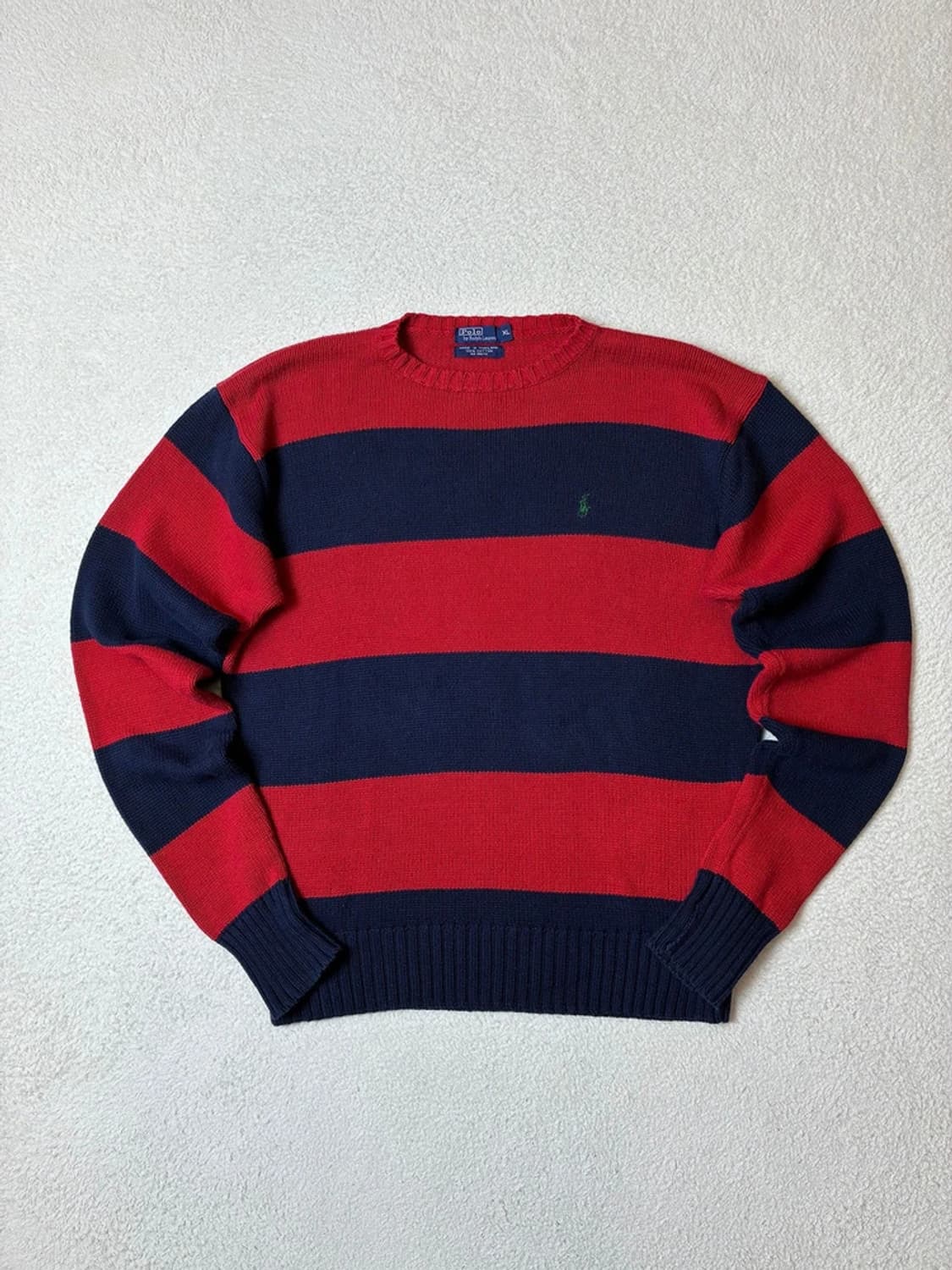 폴로 랄프로렌 90's 단가라 코튼 니트 PN6687 상품이미지1