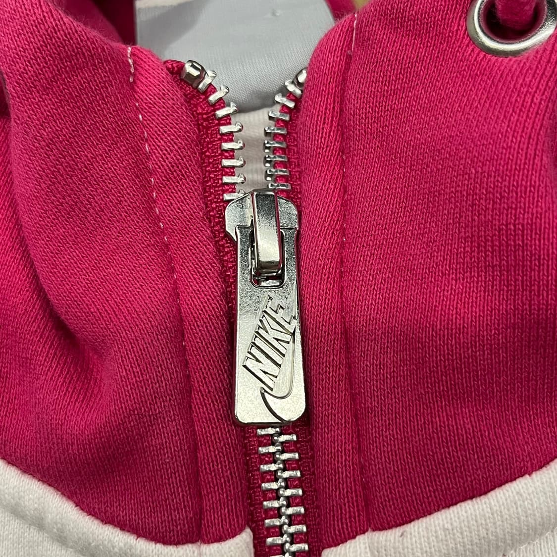 나이키 화이트 블랙 핑크 후드집업 상품이미지7