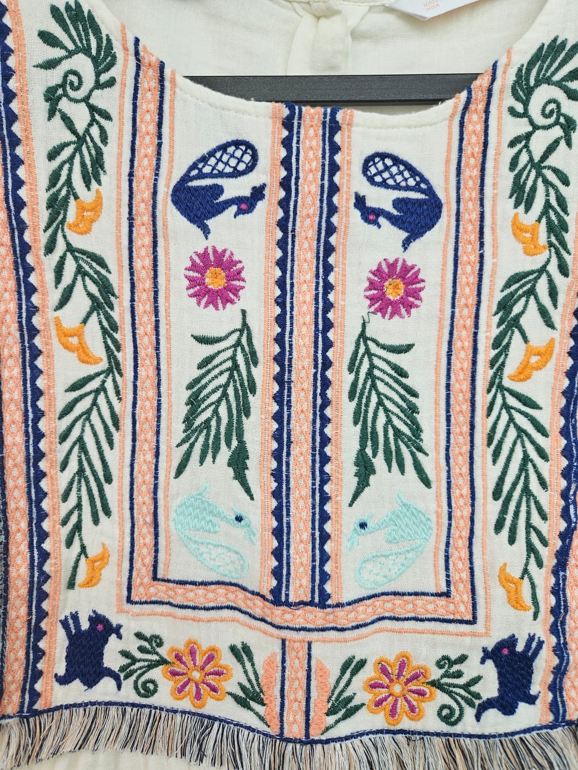 자라 자수 반팔 블라우스 상품이미지3