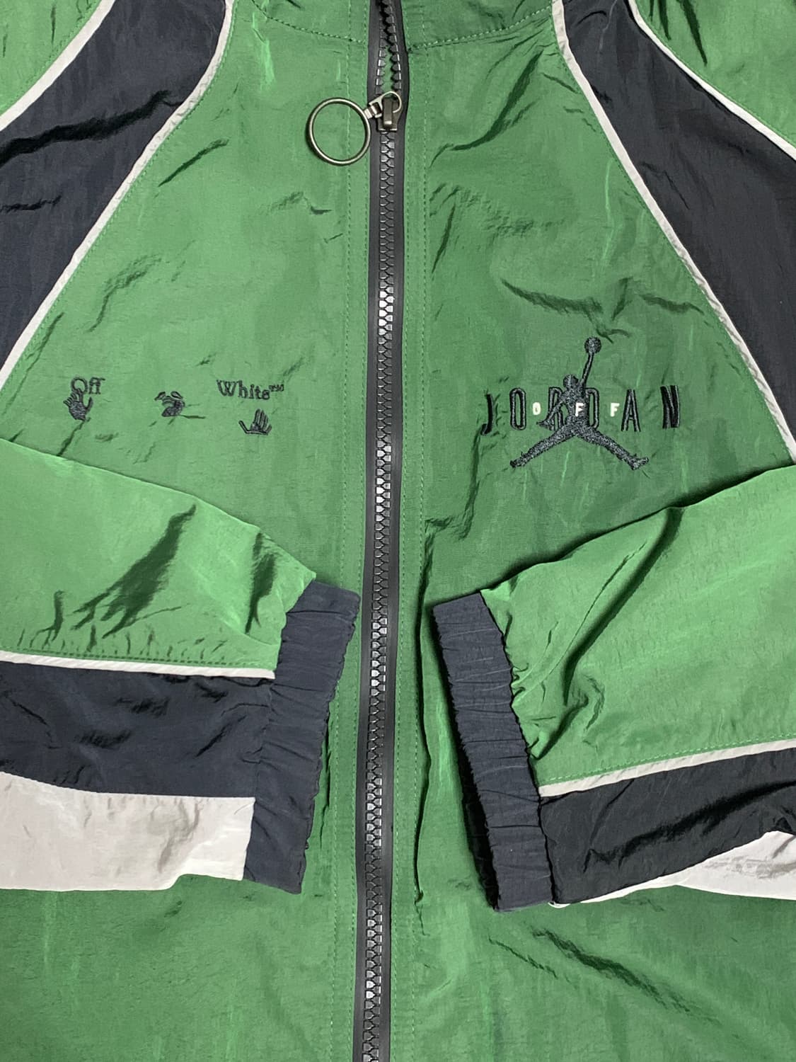 (L) 조던 x 오프화이트 트랙탑 포레스트 그린 상품이미지4