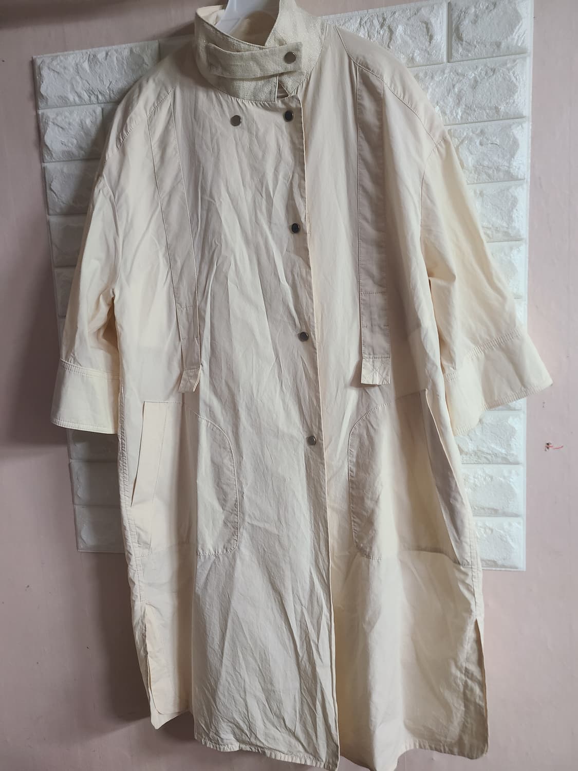 SYSTEM 아이보리 롱 자켓(55-66) 상품이미지1