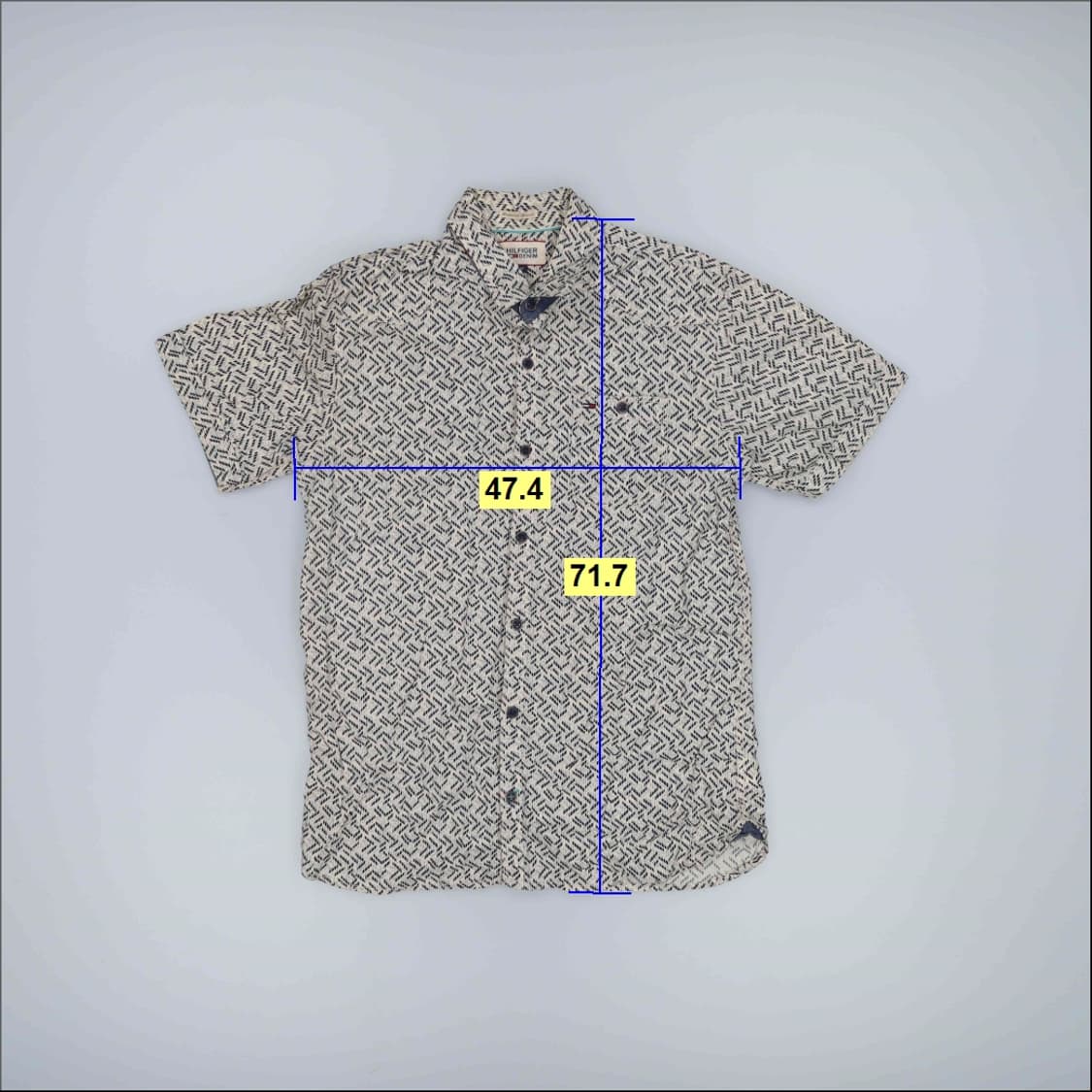 M 타미힐피거 패턴 반팔셔츠 0317H1 상품이미지6