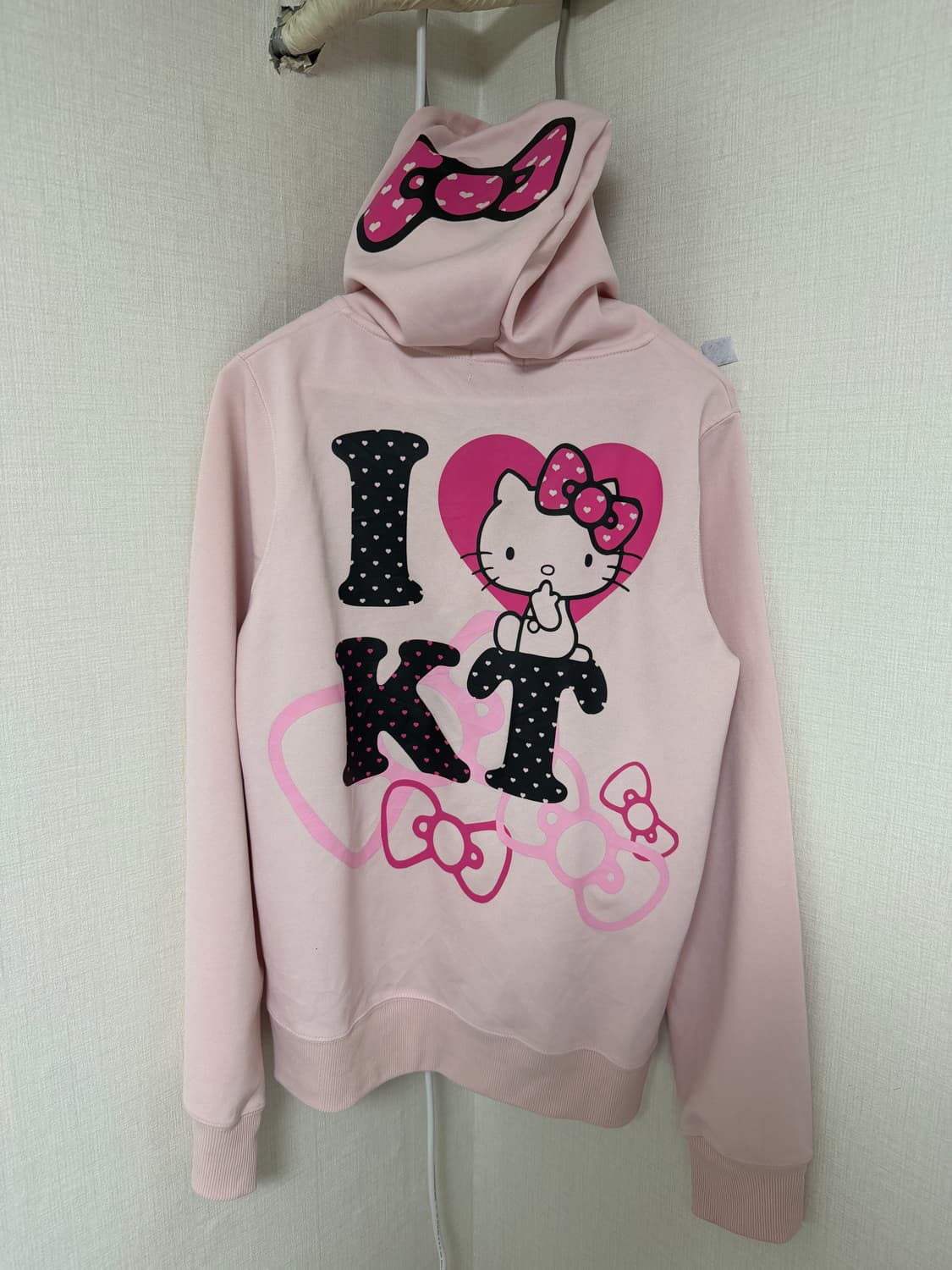 헬로키티 핑크 후드집업 상품이미지1