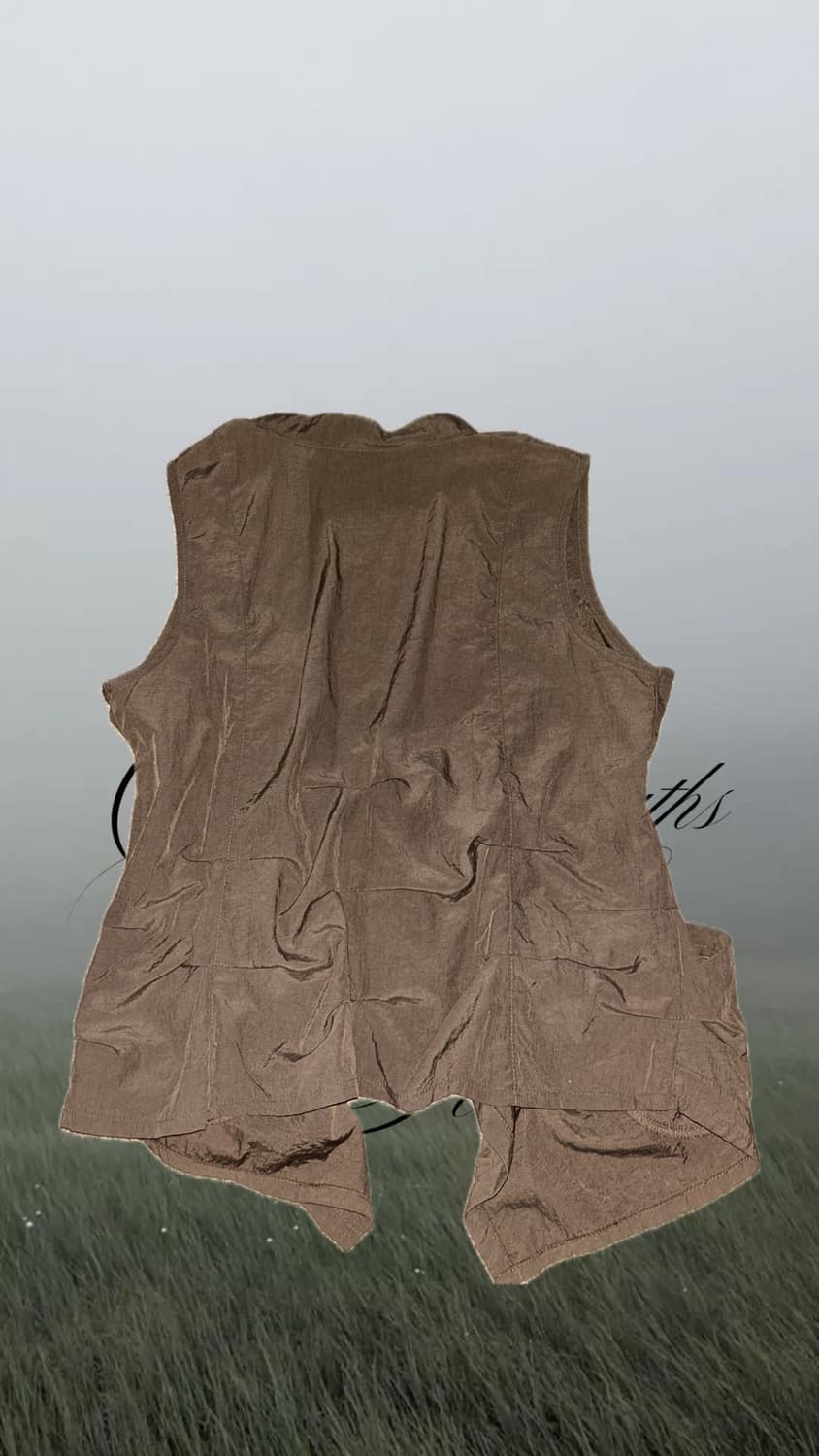 빈티지 브라운 베스트 조끼 상품이미지2