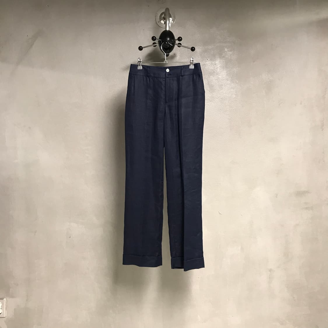 랄프로렌 네이비 린넨 팬츠 2p(W) 상품이미지1
