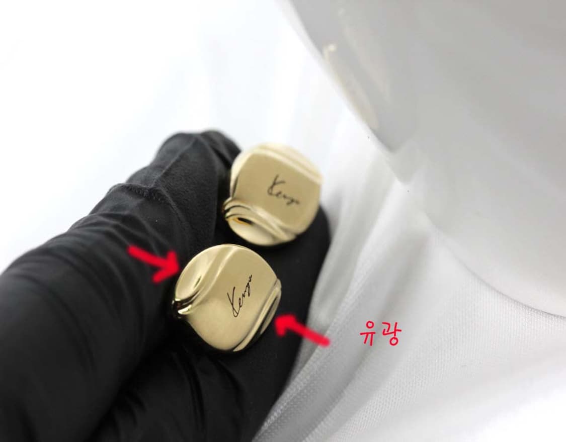 겐조 A+,A등급 5.3cm 명품 넥타이핀 커프스 세트 빈티지 상품이미지7